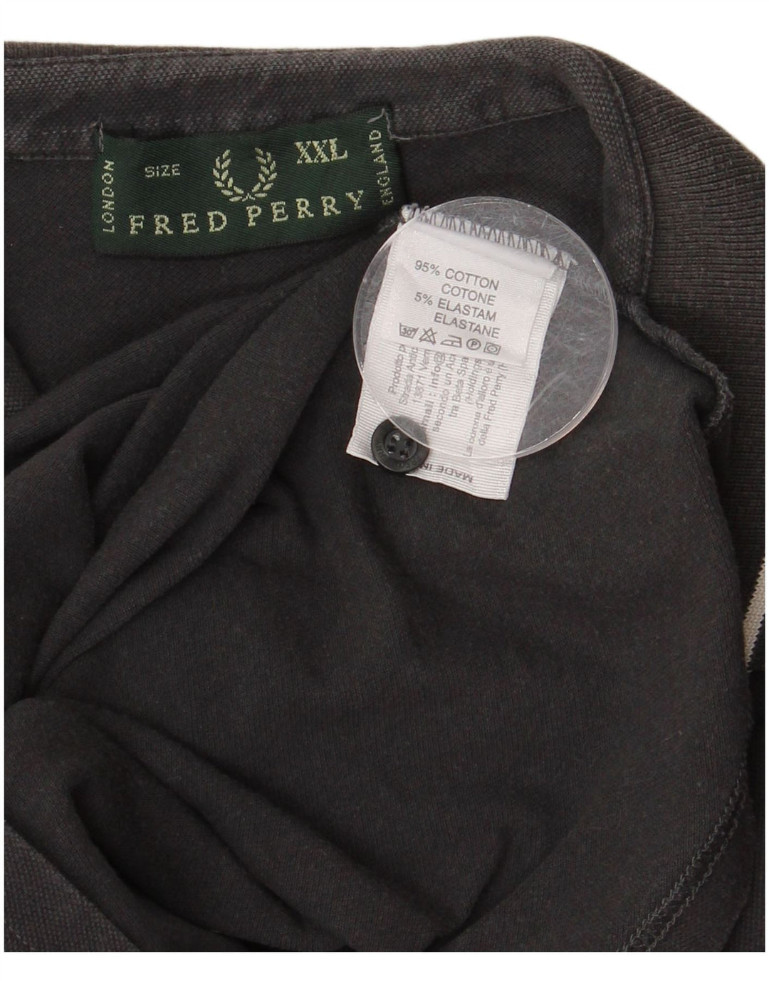 FRED PERRY Tricou polo pentru bărbați 2XL bumbac gri