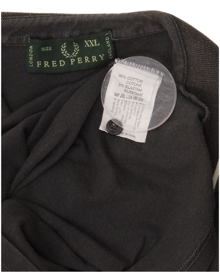 FRED PERRY Tricou polo pentru bărbați 2XL bumbac gri