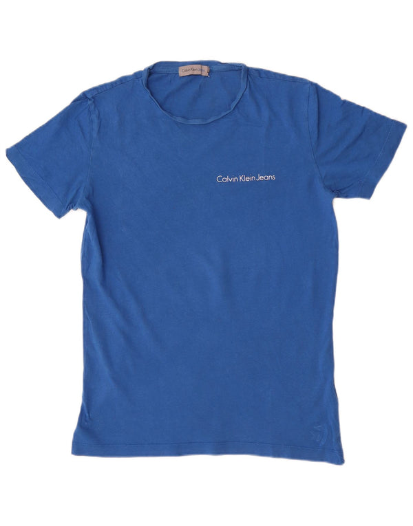 Tricou Calvin Klein Jeans pentru bărbați Top mic, albastru, bumbac