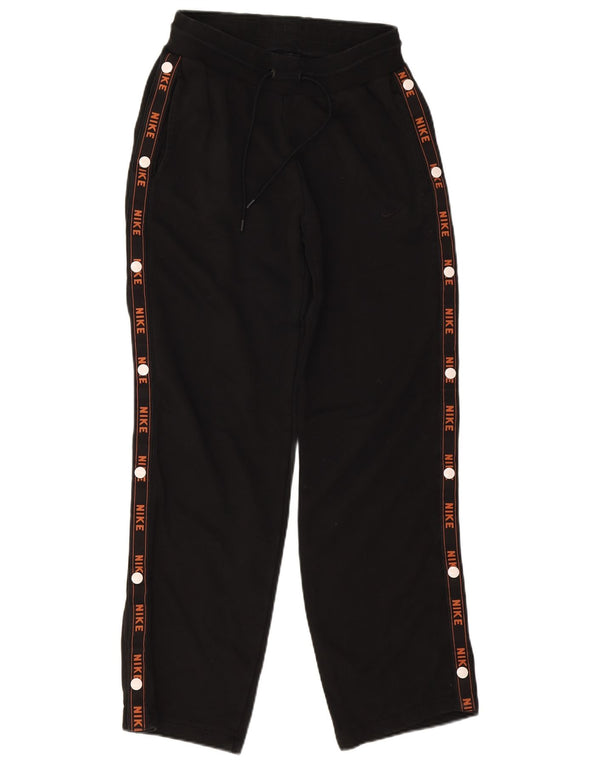 Pantaloni de trening Nike pentru femei cu grafică UK 10, bumbac negru mic