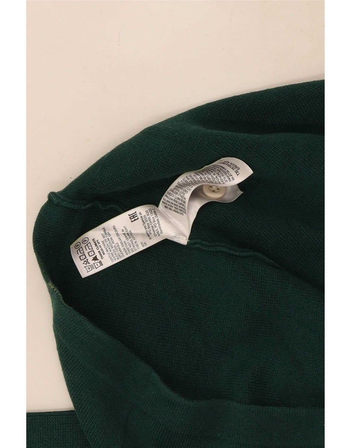 Pulover cu gât polo Marks & Spencer pentru bărbați, color verde mic