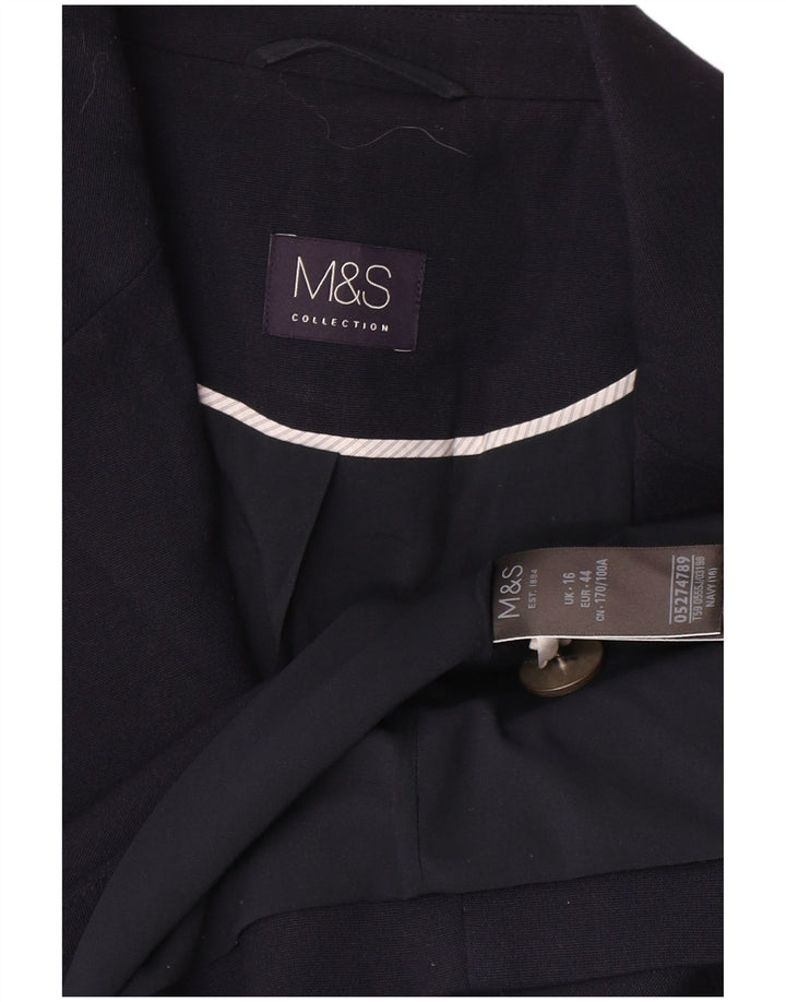 Jachetă pentru femei Marks & Spencer cu două piepturi, UK 16, mare bleumarin