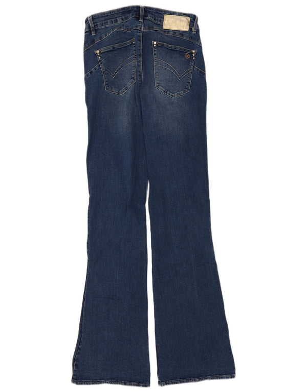 Sandro Ferrone Blugi Evazați Femei IT 44 Medium L26 L32 Bumbac Albastru