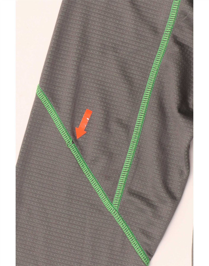 Under Armour pentru bărbați, cu fermoar, cu gât, cu mânecă lungă, mare, gri, poliester, sport