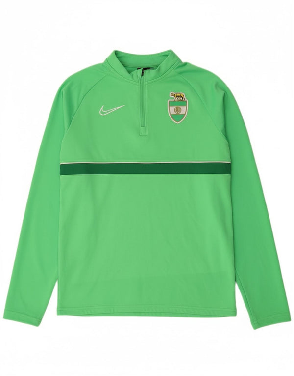 Nike băieți Alba Roma Zip Neck Pullover Trening Top 12-13 ani mare verde