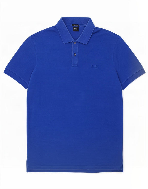 Tricou polo Hugo Boss pentru bărbați, 2XL, bumbac albastru