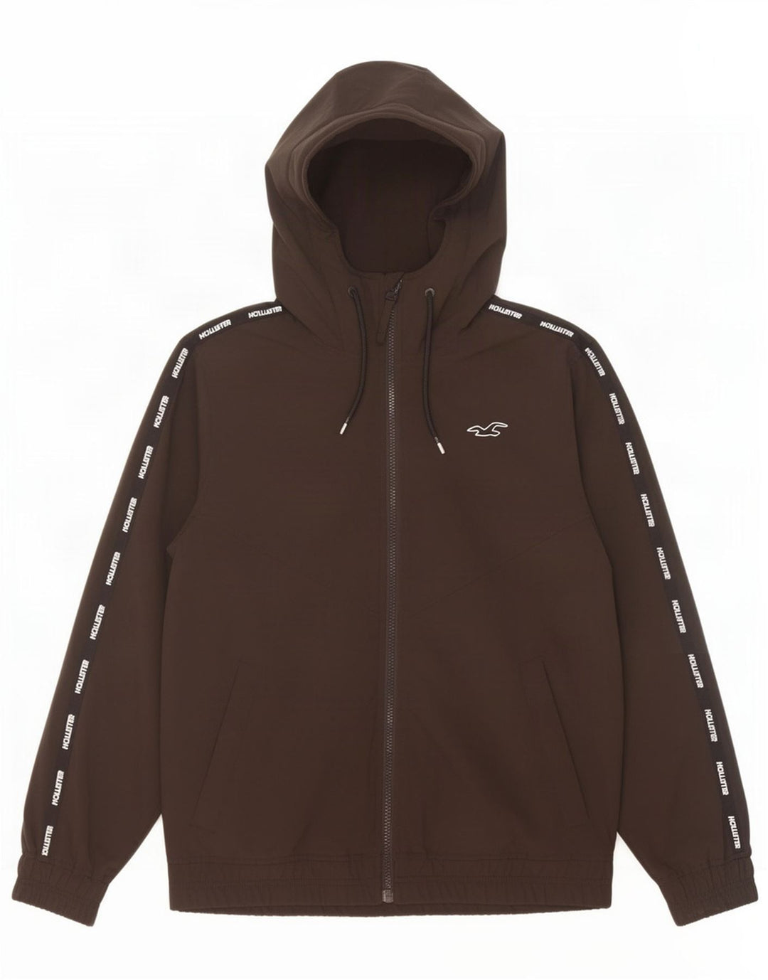 Jachetă Hollister pentru bărbați cu glugă cu glugă UK 36 Poliester negru mic