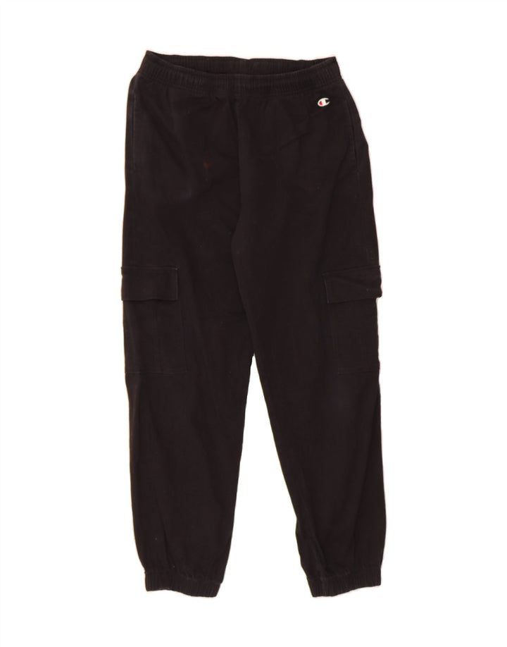 CHAMPION Mens Cargo Tracksuit Trousers Joggers Small  Black Vintage Champion and Second-Hand Champion from Messina Hembry 