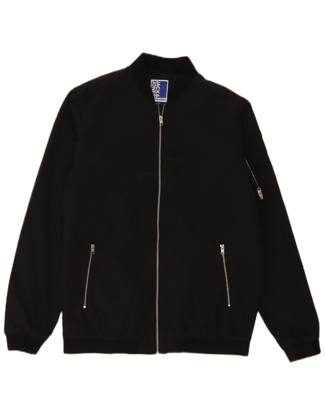 Jack & Jones Jachetă Bomber pentru băieți 15-16 ani poliester negru
