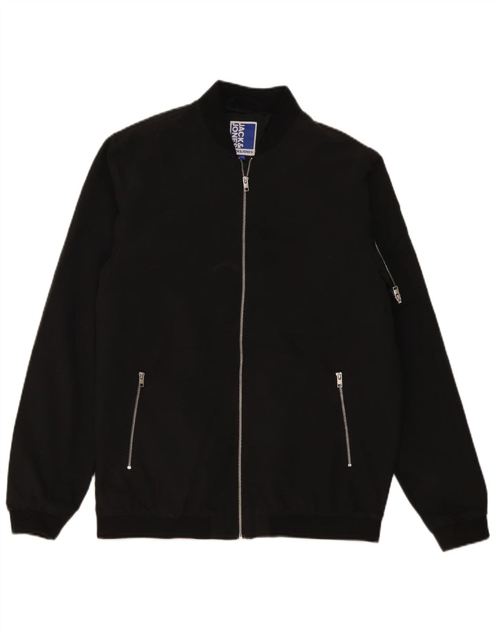 Jack & Jones Jachetă Bomber pentru băieți 15-16 ani poliester negru
