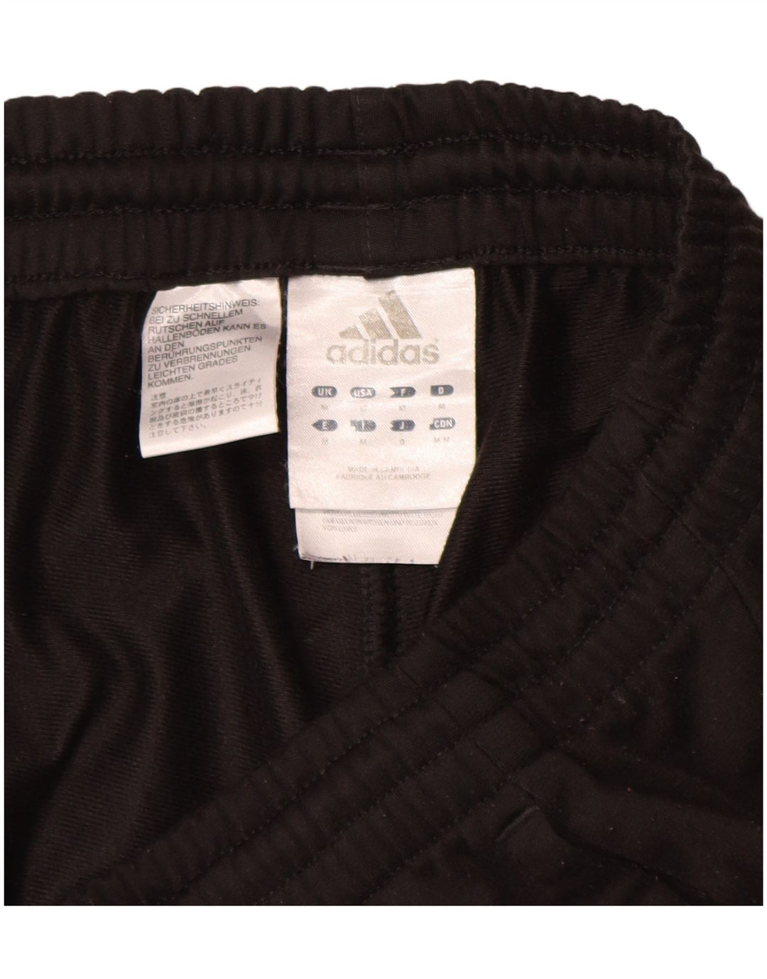 Pantaloni de trening Adidas pentru bărbați, poliester mediu negru