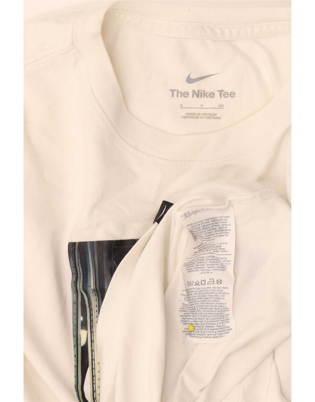 Tricou grafic Nike pentru bărbați Top mic, alb, bumbac