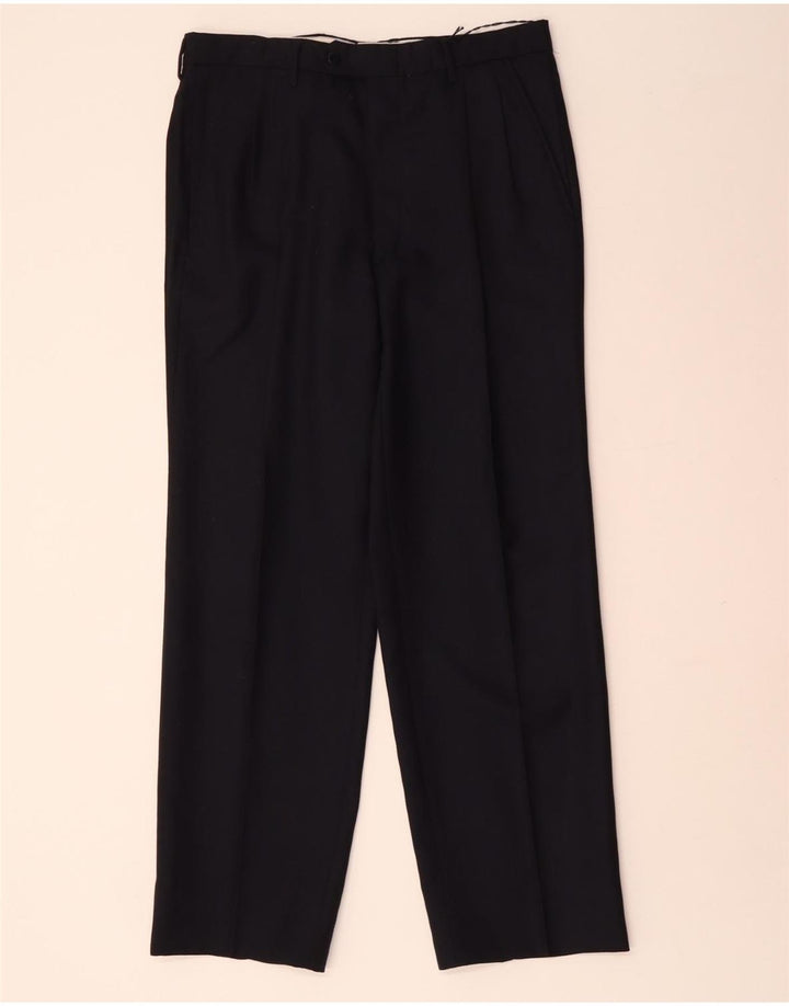 FRAIZZOLI Pantaloni de costum pentru bărbați IT 48 Medium W32 L29 Bleumarin