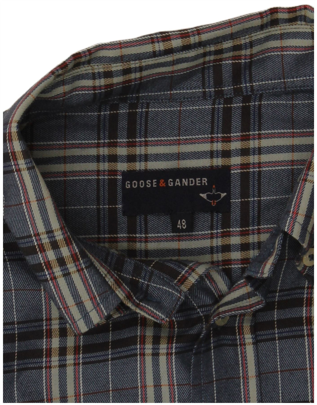 Cămașă de flanel pentru bărbați Goose & Gander IT 48 Medium Bleumarin Check
