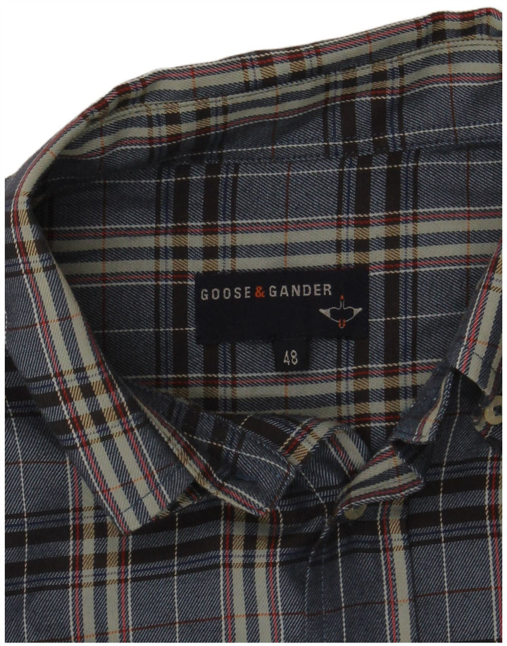 Cămașă de flanel pentru bărbați Goose & Gander IT 48 Medium Bleumarin Check