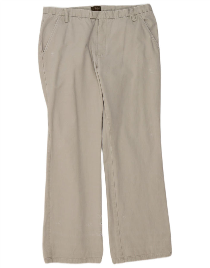 Pantaloni chino Bootcut Calvin Klein pentru bărbați L34 L32 bej