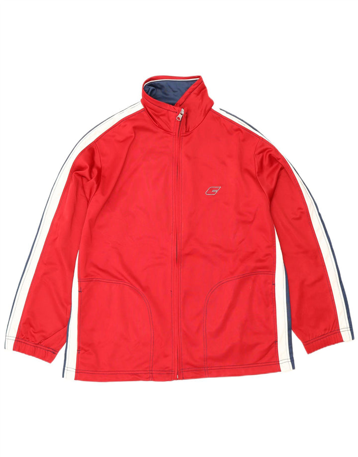 F.LLI Campagnolo Trening pentru bărbați Jachetă de top, roșu mediu, poliester color bloc