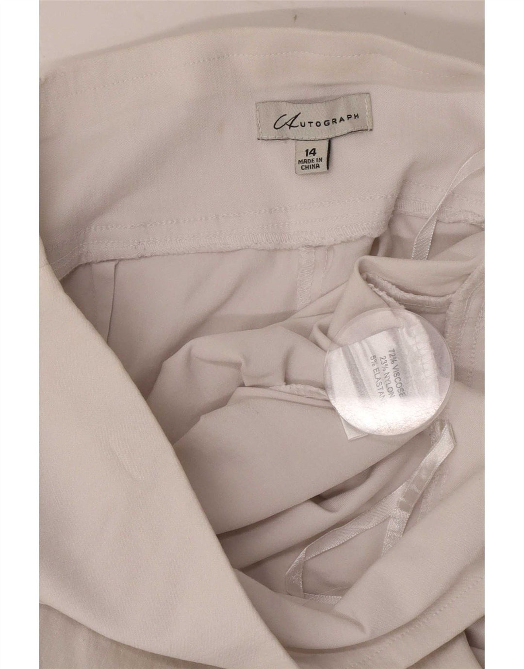 Leggings cu autograf pentru femei Marks & Spencer UK 14 Large W34 White Viscose