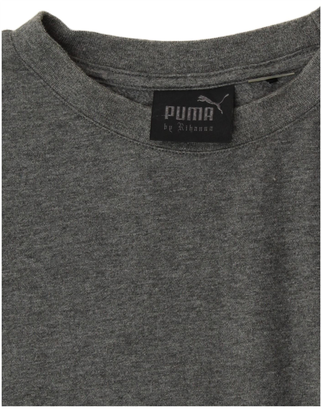 Tricou PUMA Rihanna Crop Oversized pentru femei UK 14 Large Gri