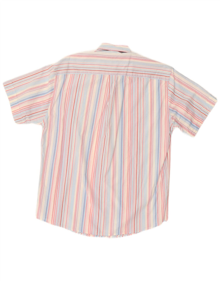 SERGIO TACCHINI Mens Short Sleeve Shirt Medium Multicoloured Striped