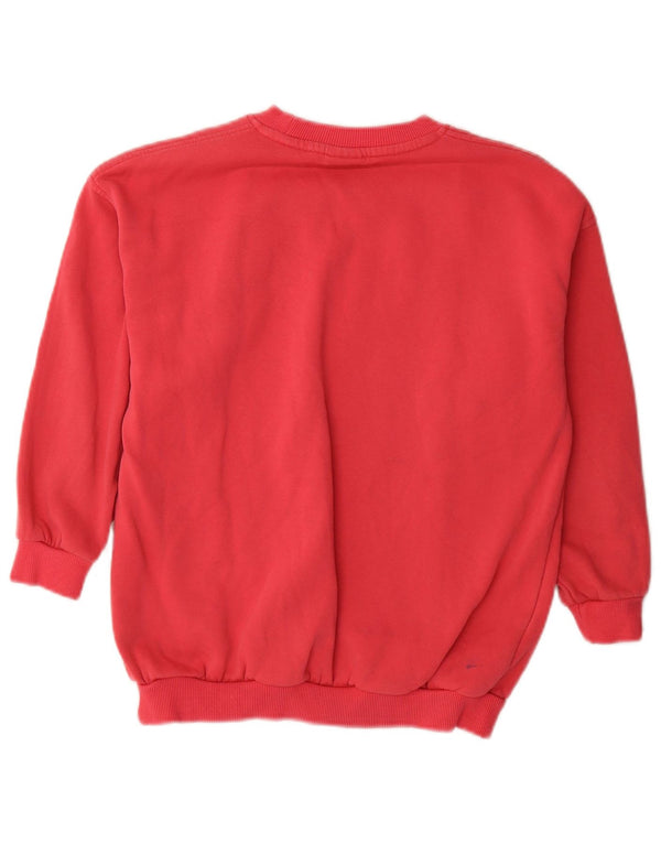 Nike Girls Sweatshirt Jumper 10-11 Years Medium Pink Cotton