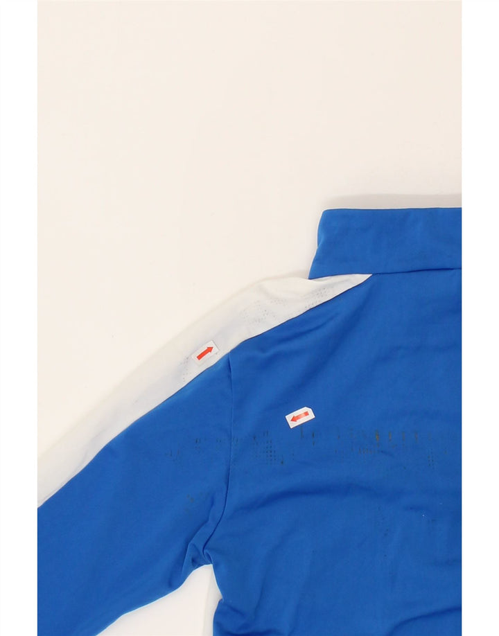 PUMA Boys Tracksuit Top Jacket 7-8 Years Blue Colourblock Polyester Vintage Puma and Second-Hand Puma from Messina Hembry 