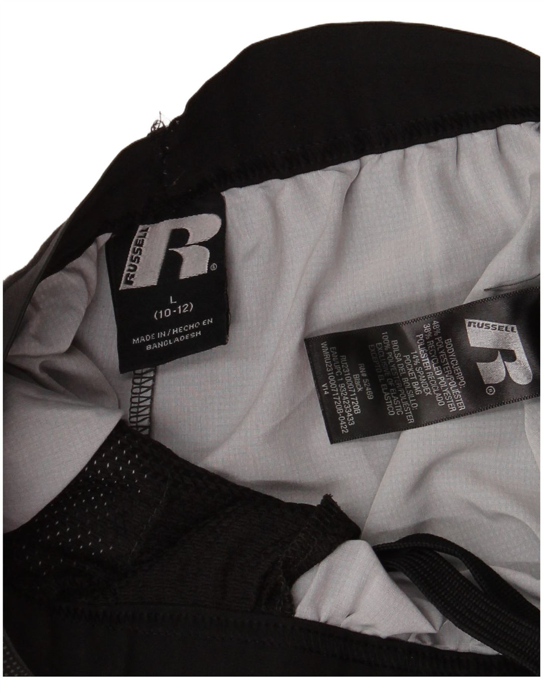 RUSSELL ATHLETIC Pantaloni scurți sport pentru băieți 10-11 ani, mari, gri, color block