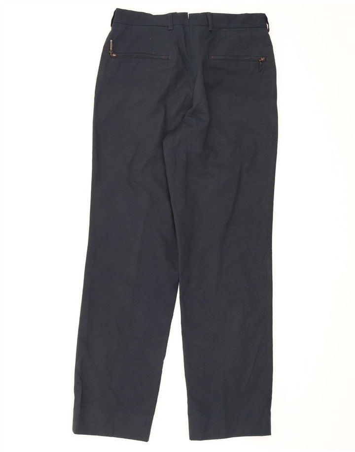 Massimo Dutti Pantaloni chino obișnuiți pentru bărbați L31 L29 Bumbac bleumarin