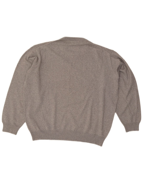Pulover pentru bărbați Pierre Cardin cu decolteu rotund, XL, gri acrilic
