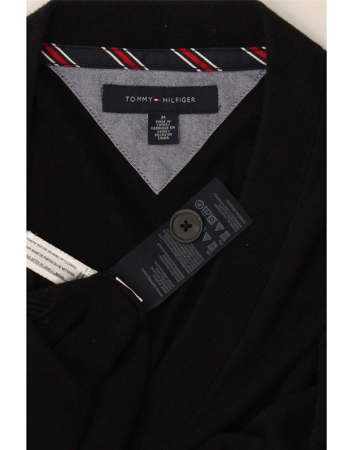 Pulover cardigan pentru bărbați Tommy Hilfiger, bumbac mediu negru