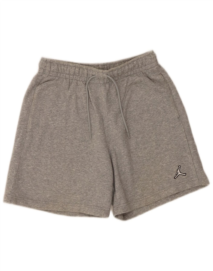 Pantaloni scurți sport Jordan pentru bărbați, bumbac cu pete mici, gri