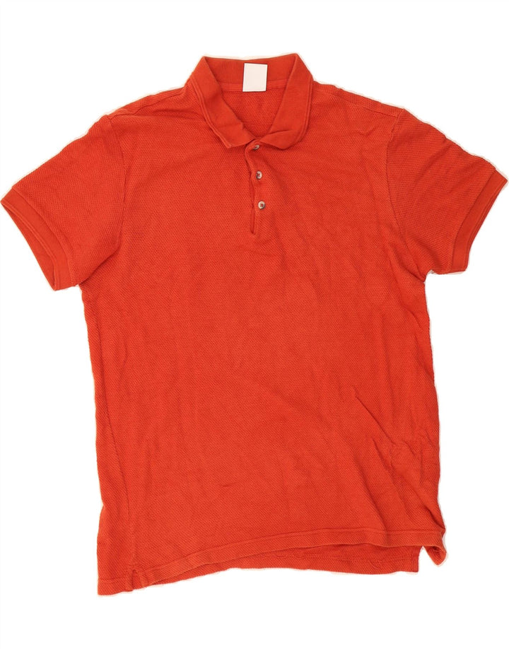 ZARA Mens Polo Shirt Large Red Cotton Vintage Zara and Second-Hand Zara from Messina Hembry 