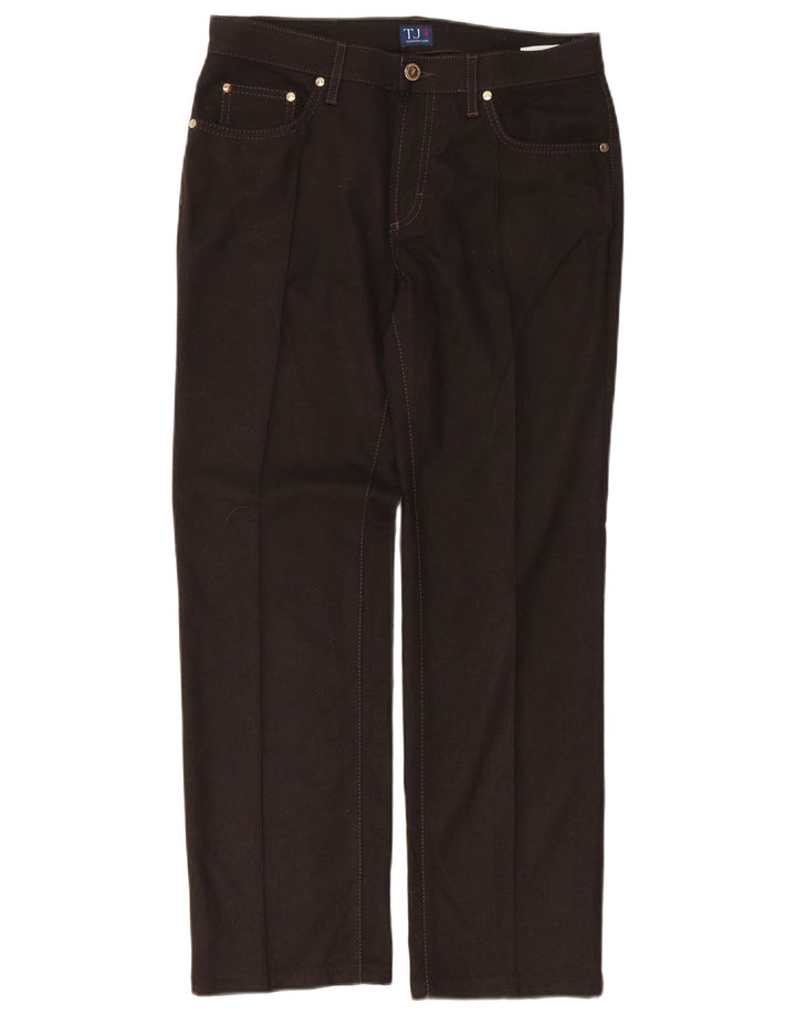 Trussardi Pantaloni drepti casual pentru femei W28 L29 Maro Poliester