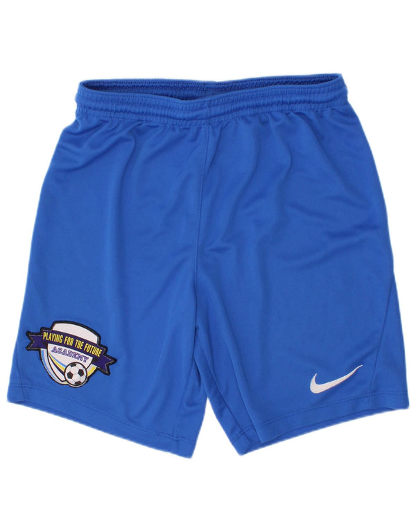 Pantaloni scurți sport Nike Dri Fit Graphic pentru băieți 10-11 ani Poliester albastru mediu