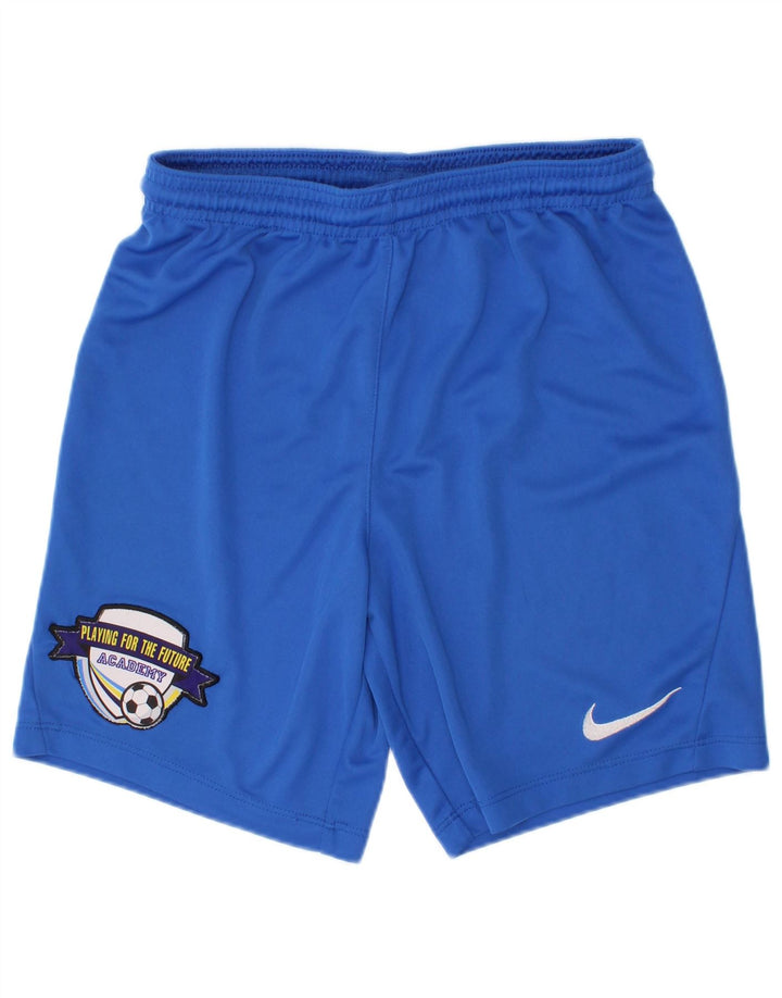 Pantaloni scurți sport Nike Dri Fit Graphic pentru băieți 10-11 ani Poliester albastru mediu
