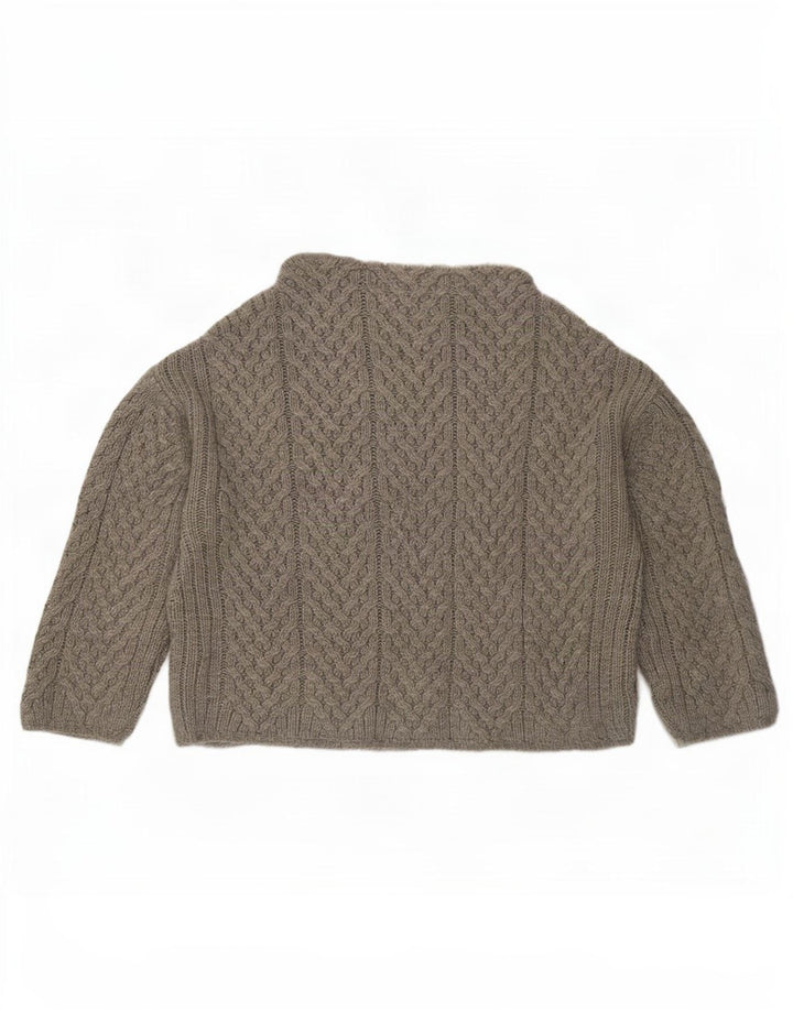 Pulover oversized cu gât țestoasă pentru femei Zara UK 10 Mic Gri