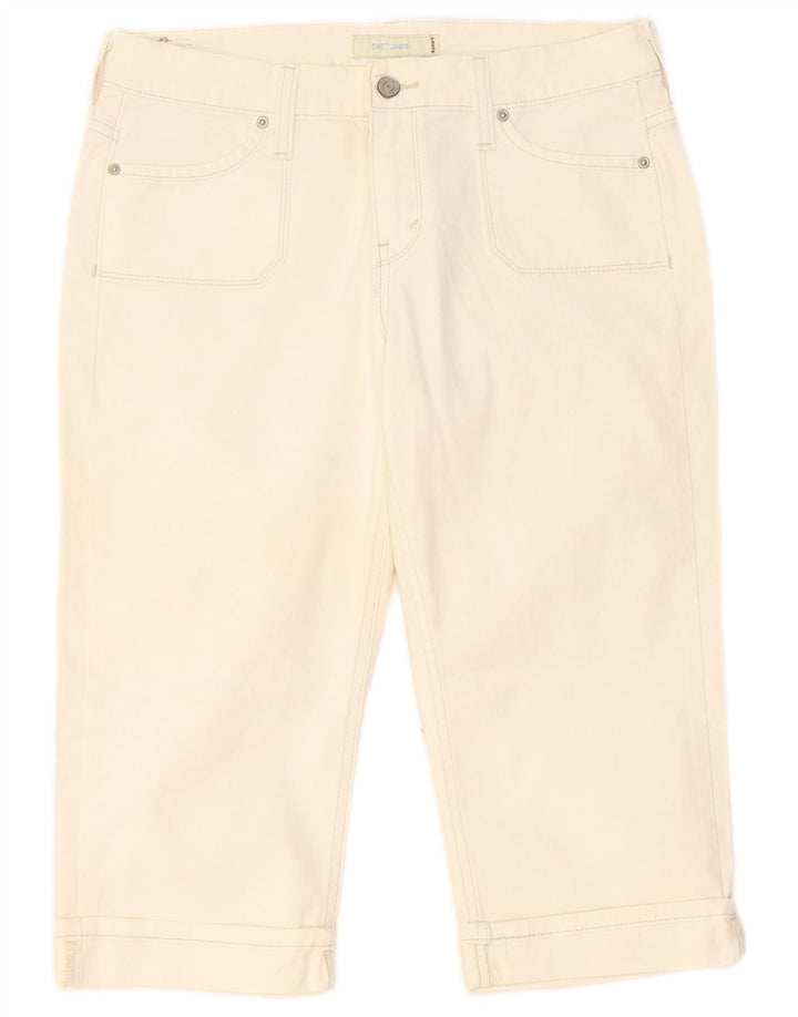 Bermudă de damă Levi's din denim, US 8 Medium W32, bumbac alb