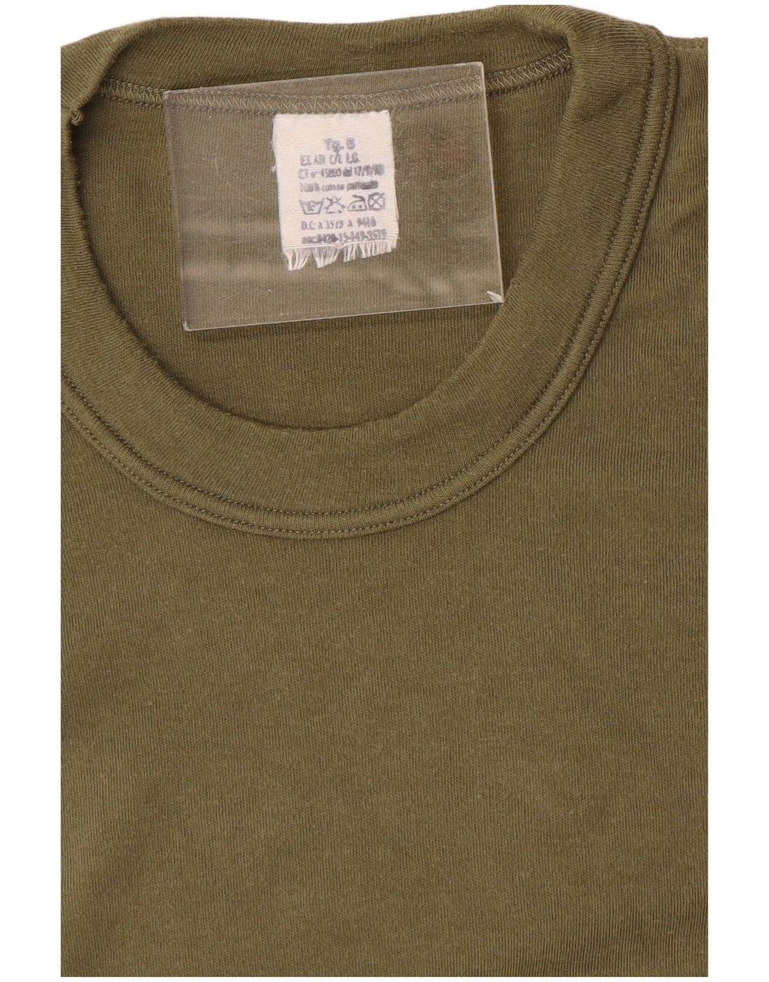 Tricou Vintage pentru bărbați Top Mediu Kaki Bumbac