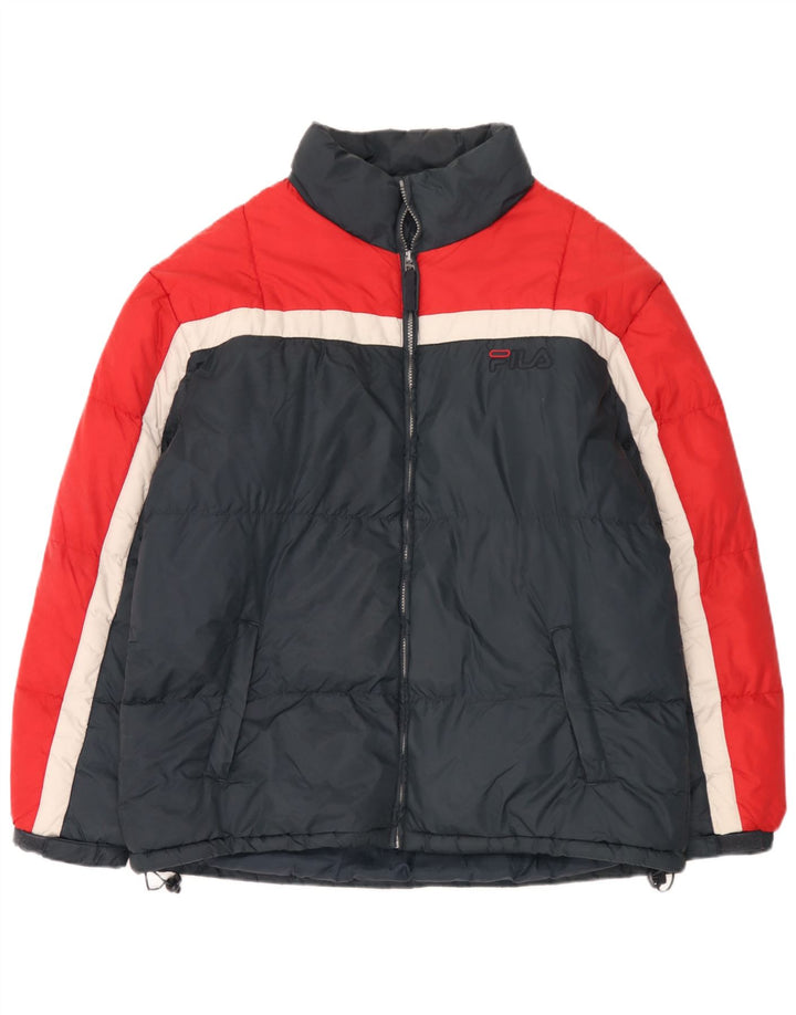 Jachetă căptușită pentru bărbați Fila IT 56 XL Bleumarin Colorblock