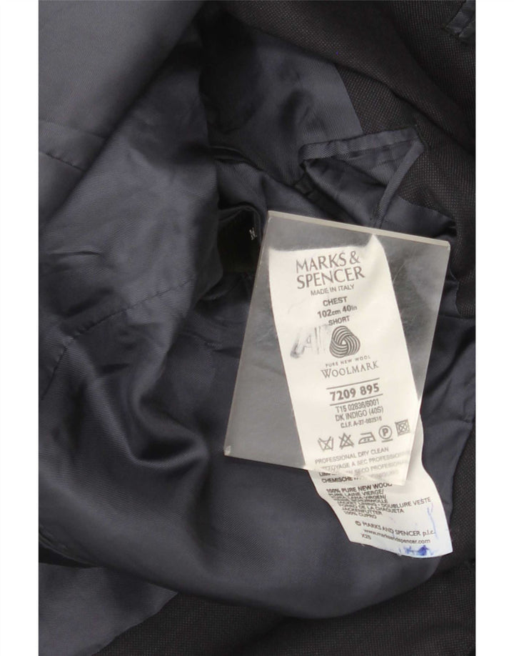 Jachetă pentru bărbați Marks & Spencer cu 2 nasturi, UK 40, bleumarin mediu