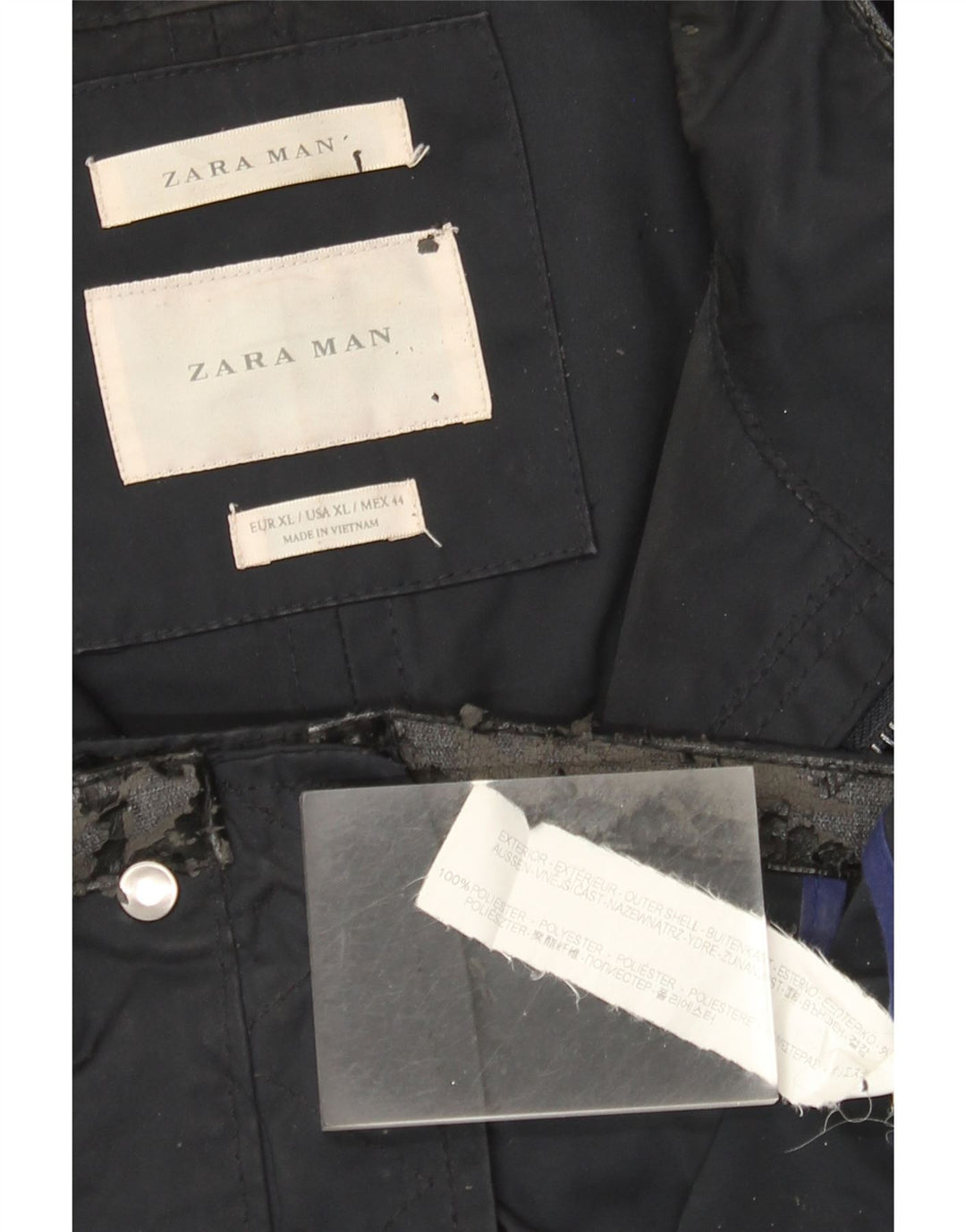 Jachetă Utilitară pentru bărbați Zara UK 42 XL Bleumarin Poliester