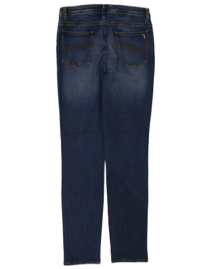 Trussardi blugi subțiri pentru femei W30 L30 bumbac albastru