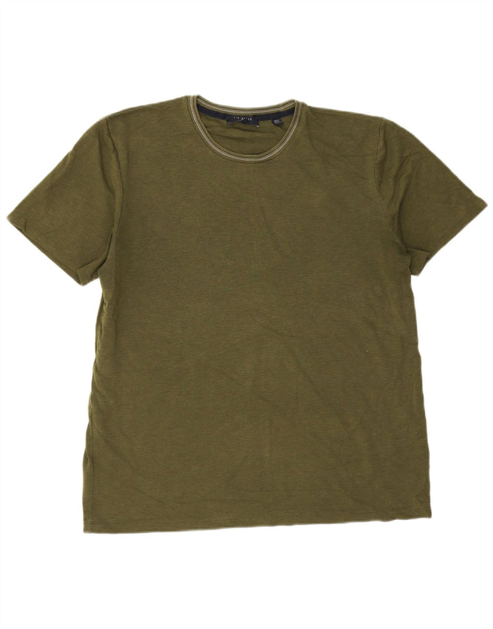 Tricou Bărbați Ted Baker Mărimea Top 4 Mare Kaki Bumbac