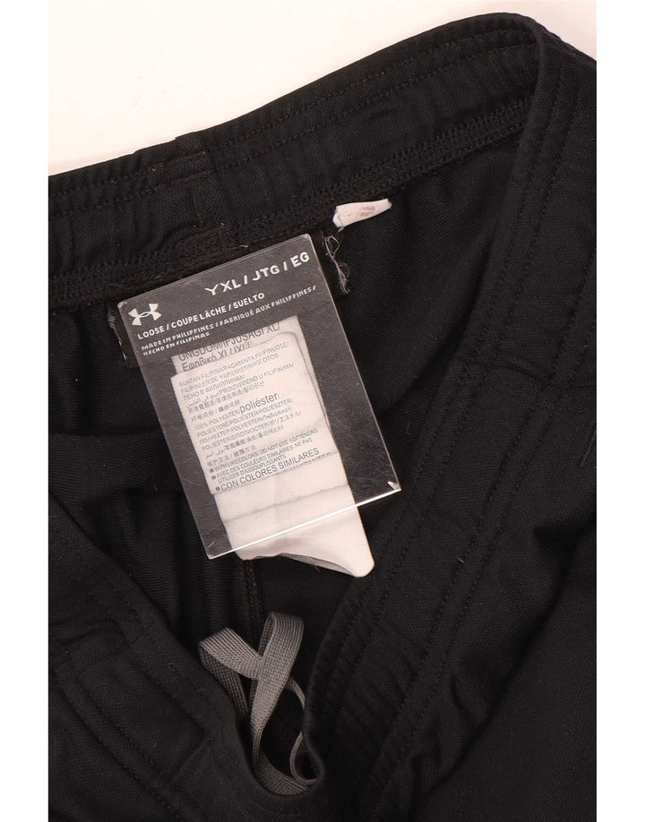 Pantaloni de trening Under Armour pentru baieti 13-14 ani XL poliester negru