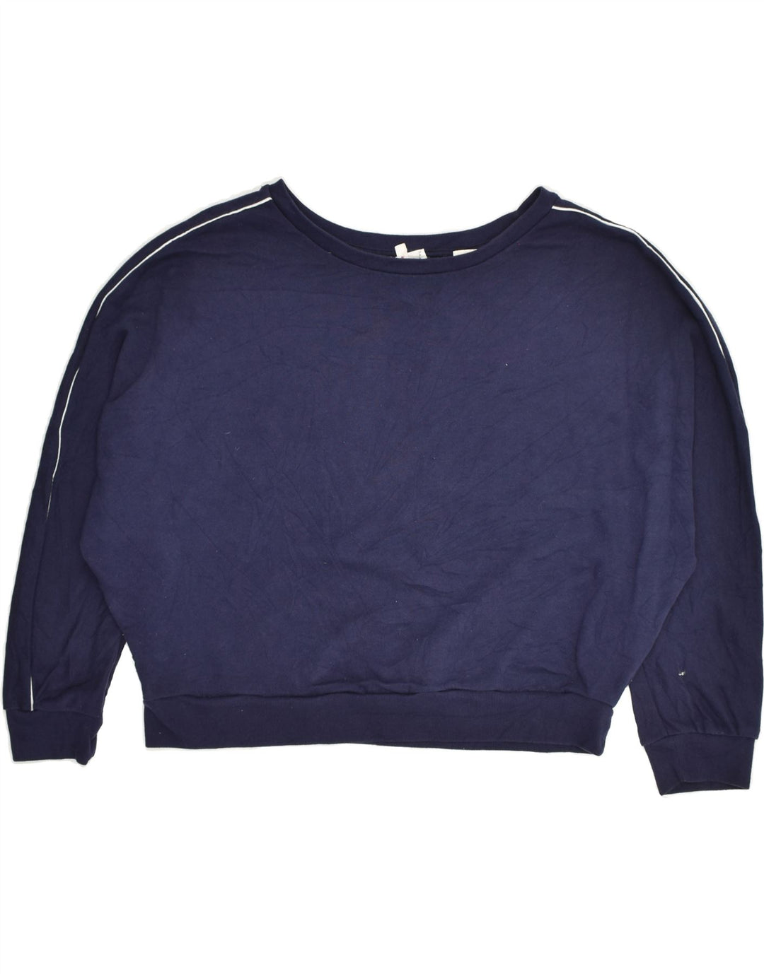 LEVI'S Womens Sweatshirt Jumper UK 14 Large Navy Blue Cotton | Vintage Levi's | Thrift | Second-Hand Levi's | Used Clothing | Messina Hembry 