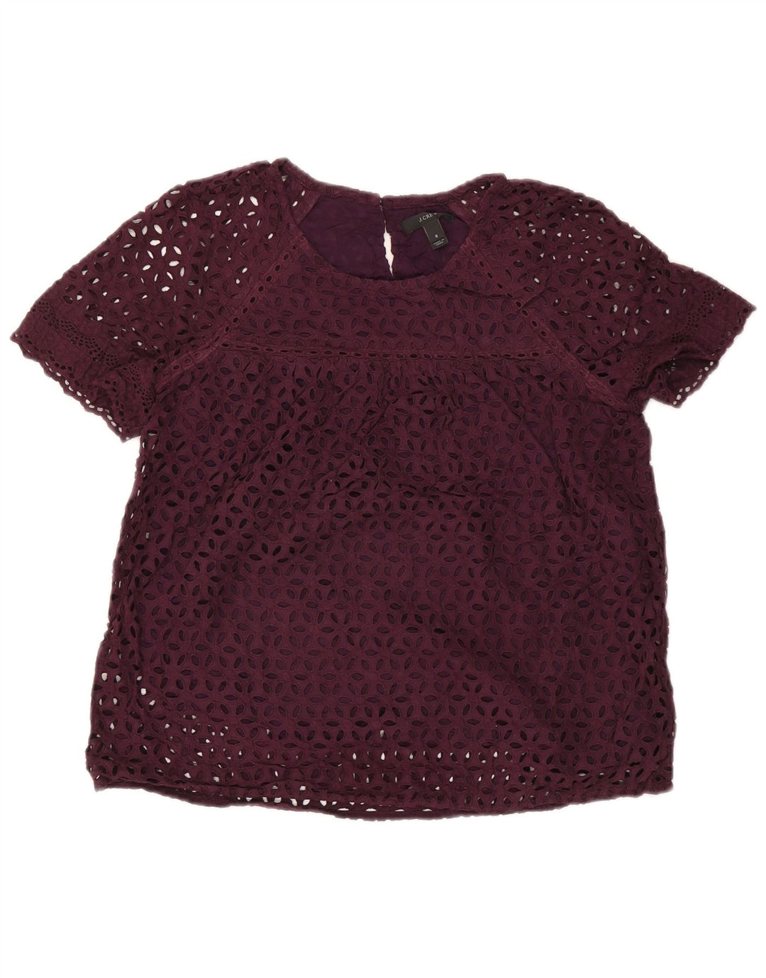 Bluză pentru femei J. CREW Top US 8 Medium Purple Floral Bumbac