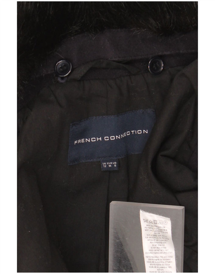 Pardesiu pentru femei French Connection UK 12 Medium Bluemarin Lână virgină