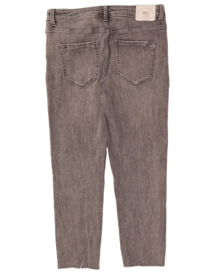 Blugi tăiați pentru femei Zara EU 40 Medium W30 L24 Gri