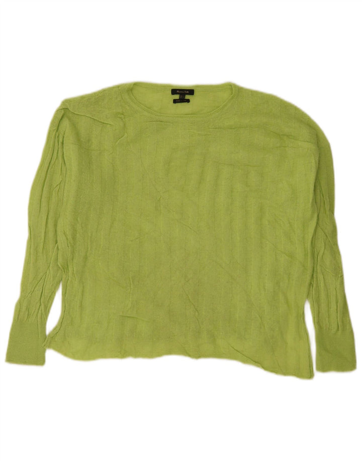 Crop Top pentru femei Massimo Dutti cu mânecă lungă UK 16 mare verde
