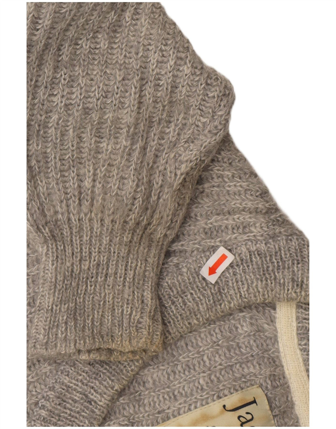 Pulover Jack Wills pentru femei cu decolteu în V UK 8 Poliester gri mic